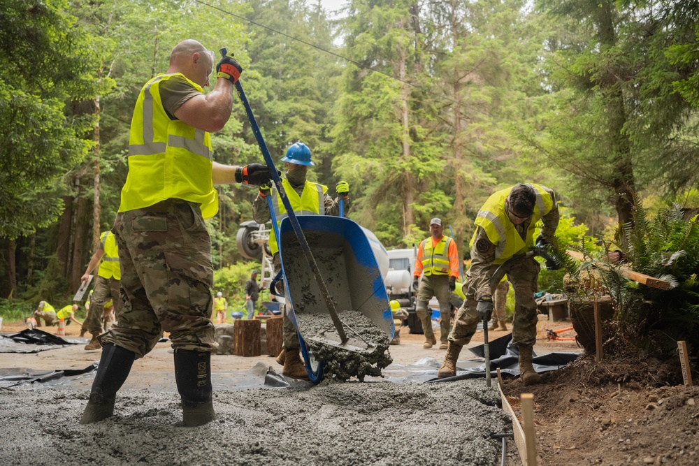 124th CES Trains and Serves in Redwood Forest