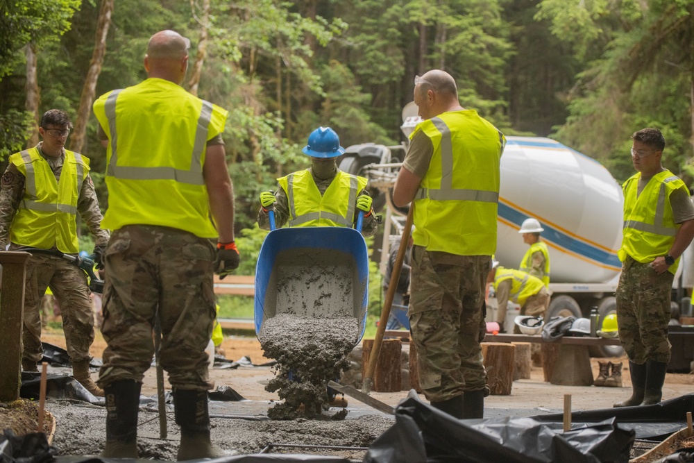 124th CES Trains and Serves in Redwood Forest