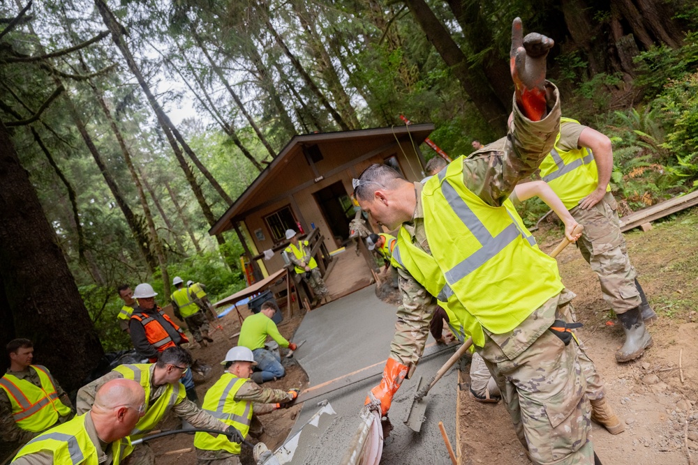 124th CES Trains and Serves in Redwood Forest