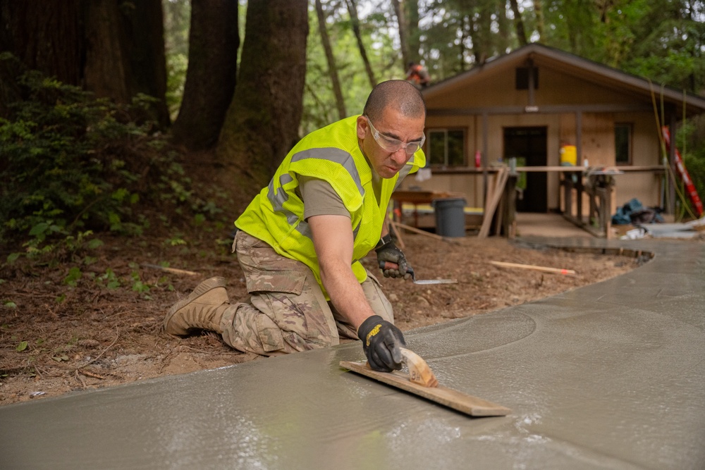 124th CES Trains and Serves in Redwood Forest