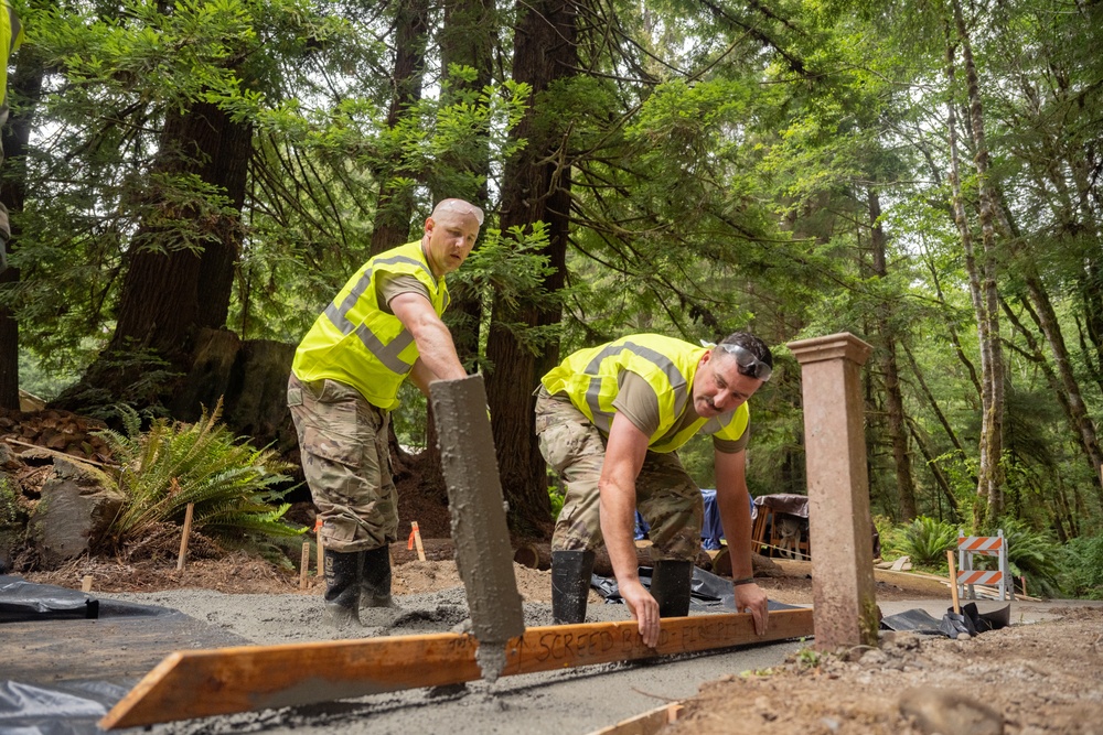 124th CES Trains and Serves in Redwood Forest