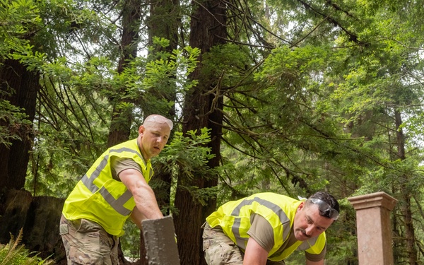 124th CES Trains and Serves in Redwood Forest