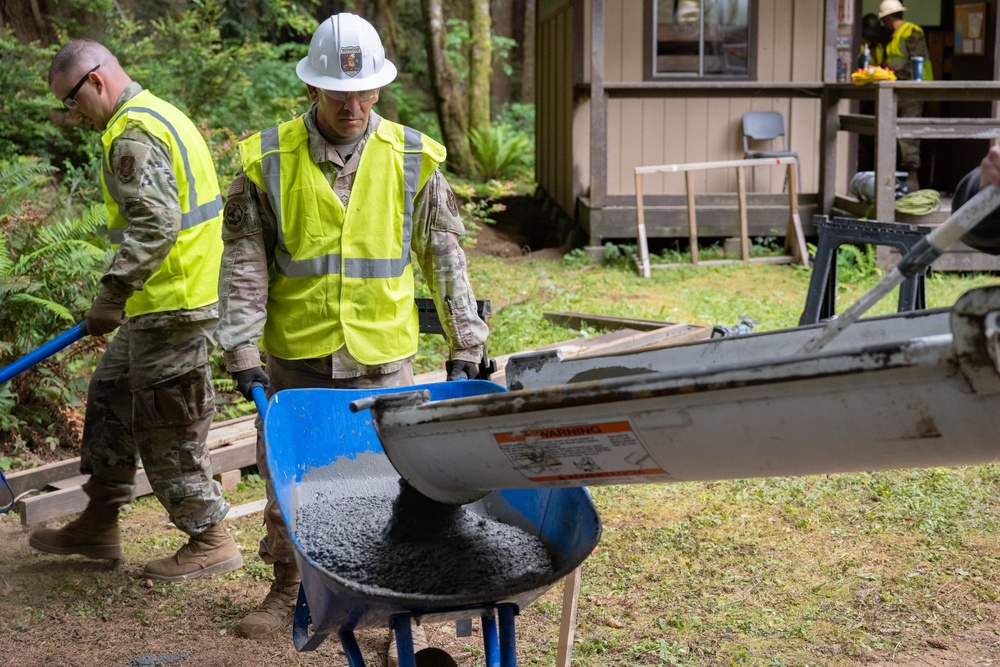 124th CES Trains and Serves in Redwood Forest
