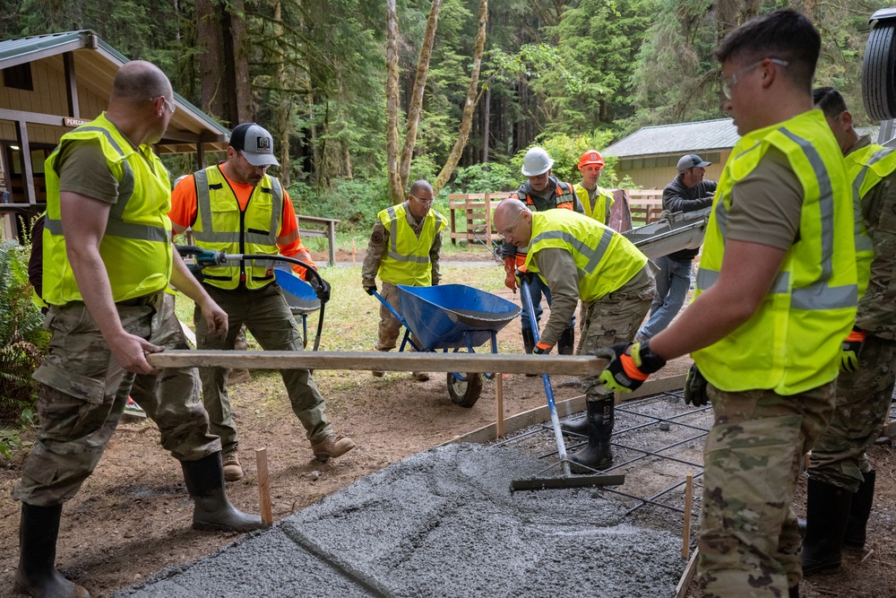 124th CES Trains and Serves in Redwood Forest