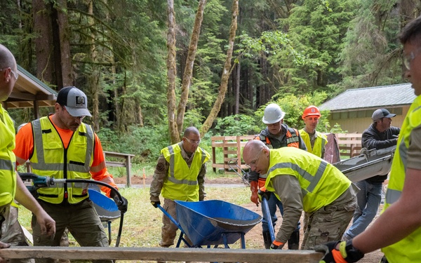 124th CES Trains and Serves in Redwood Forest