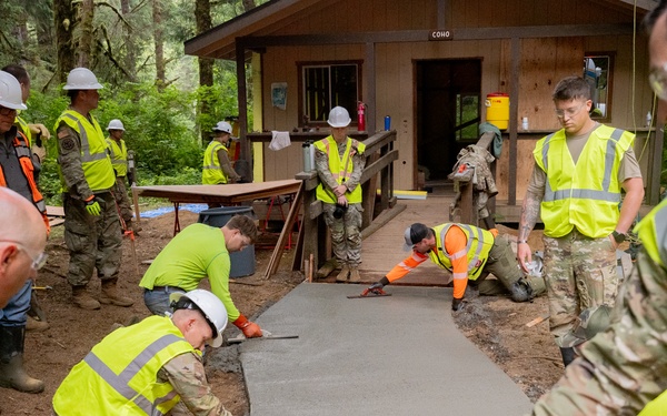 124th CES Trains and Serves in Redwood Forest