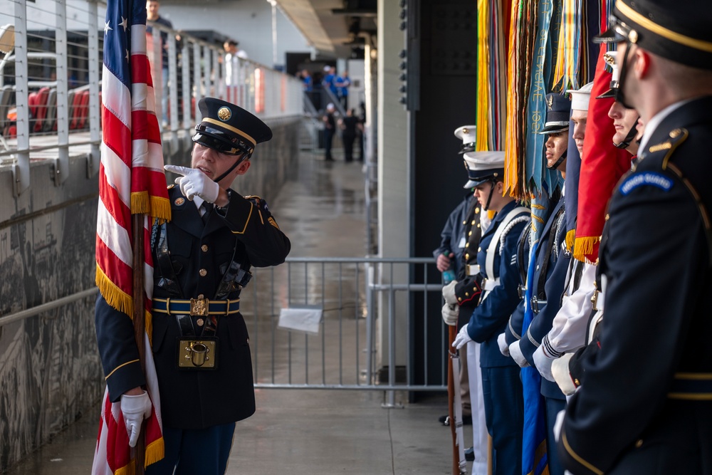 Joint Armed Forces Color Guard Opens FIFA Match in D.C.