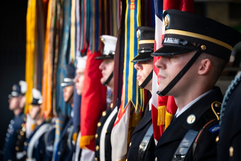 Joint Armed Forces Color Guard Opens FIFA Match in D.C.
