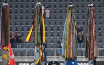 Joint Armed Forces Color Guard Opens FIFA Match in D.C.