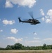 12th Combat Aviation Brigade Soldiers conduct MEDEVAC hoist training with a UH-60 Black Hawk helicopter