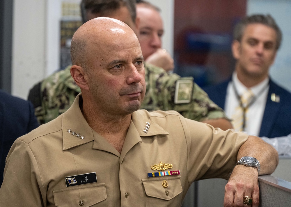 Acting Chief of Naval Operations Admiral Jim Kilby Visits Black Sea Technologies in Baltimore, Observes Small Unmmaned Surface Vehicle Operations and Advance Manufacturing Facility.