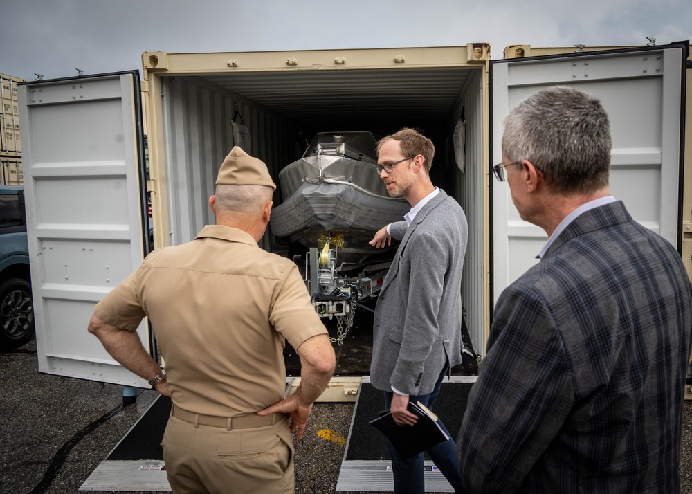 Acting Chief of Naval Operations Admiral Jim Kilby Visits Black Sea Technologies in Baltimore, Observes Small Unmmaned Surface Vehicle Operations and Advance Manufacturing Facility.