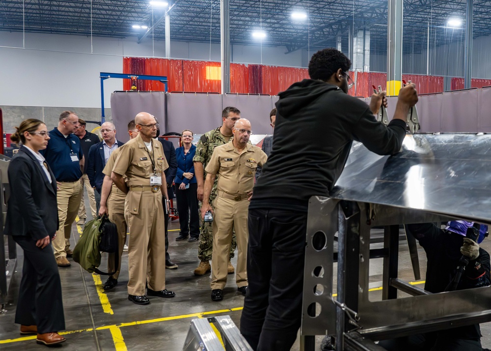Acting Chief of Naval Operations Admiral Jim Kilby Visits Black Sea Technologies in Baltimore, Observes Small Unmmaned Surface Vehicle Operations and Advance Manufacturing Facility.