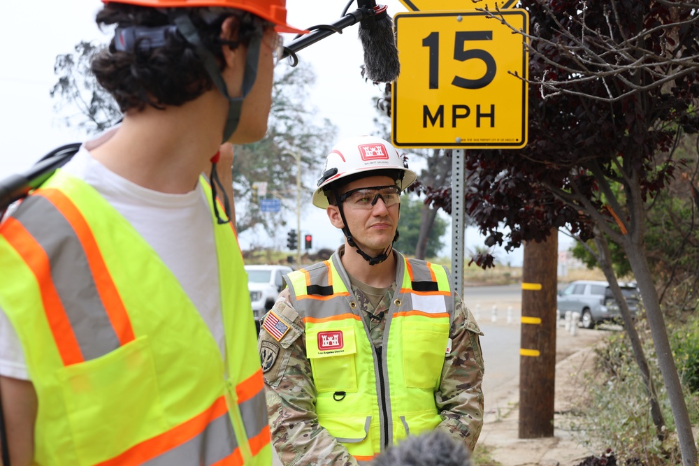 USACE interview in the Pacific Palisades