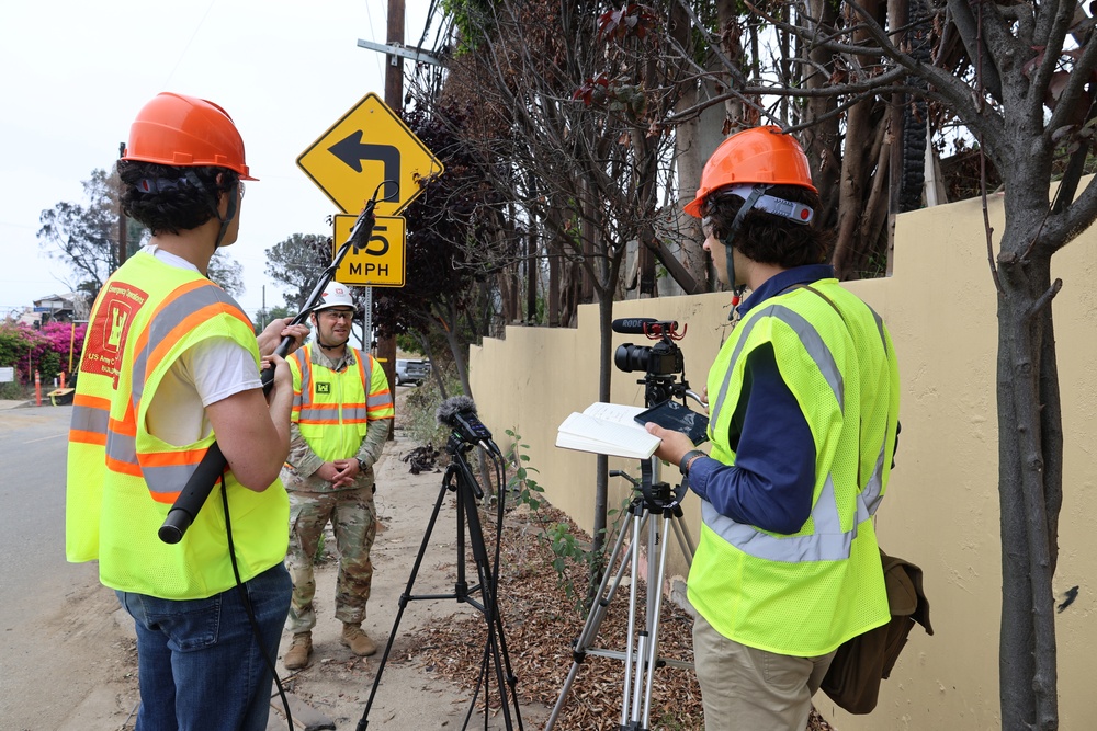 USACE interviews in the Pacific Palisades