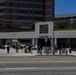 U.S. Marines, Department of Homeland Security guard federal building