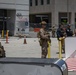 U.S. Marines, Department of Homeland Security guard federal building