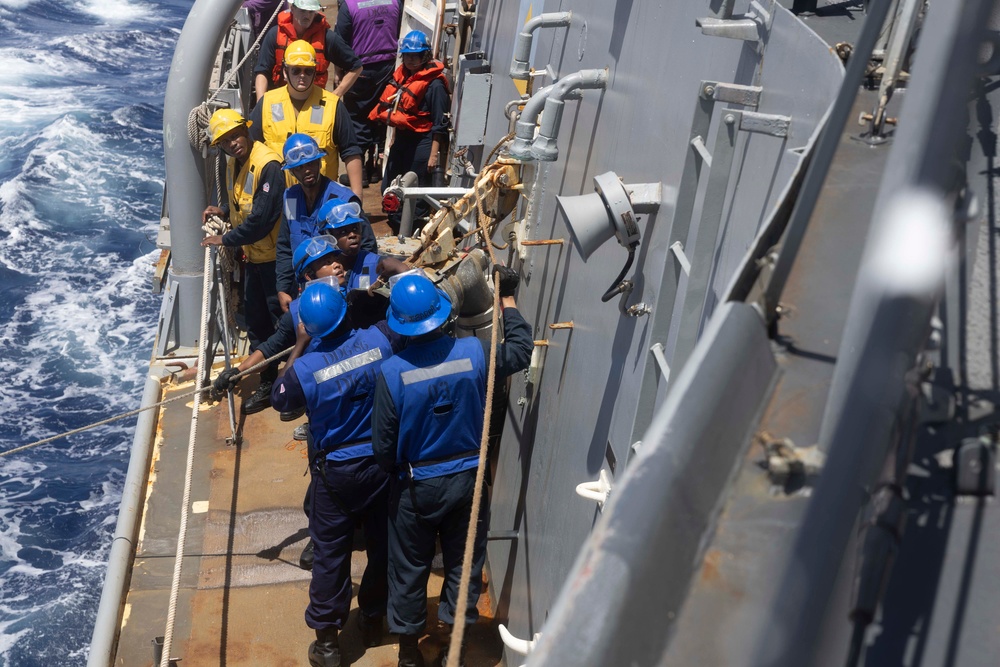 Shoup conducts replenishment-at-sea