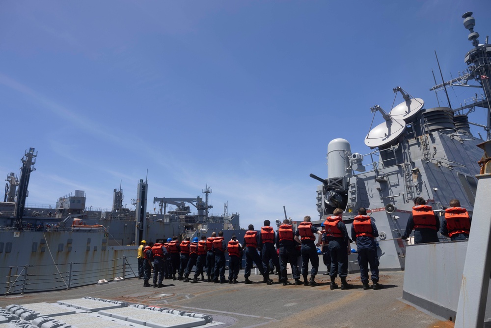 Shoup conducts replenishment-at-sea