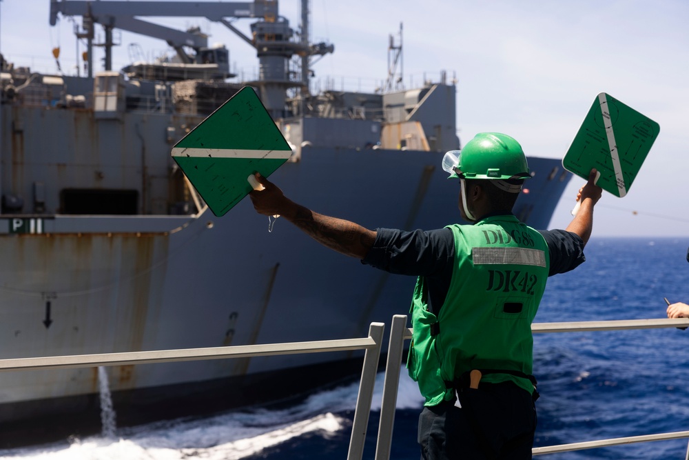 Shoup conducts replenishment-at-sea