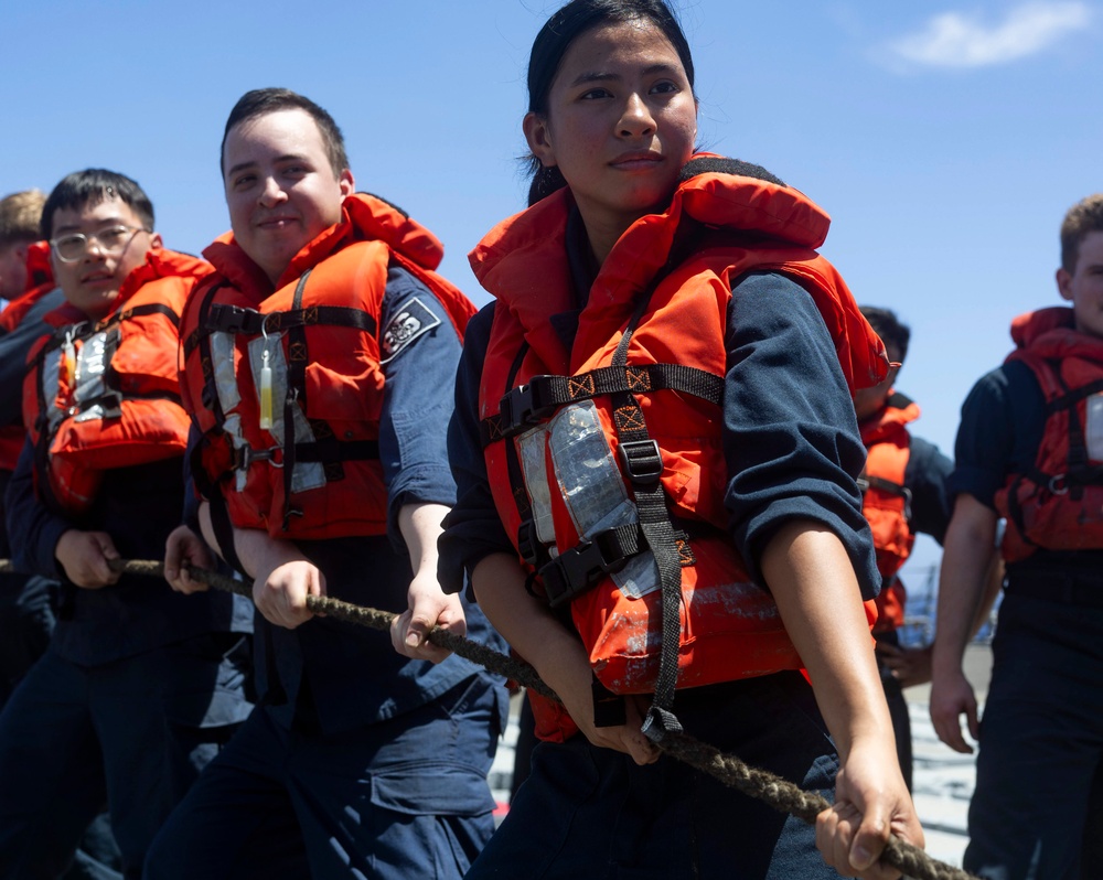 Shoup conducts replenishment-at-sea