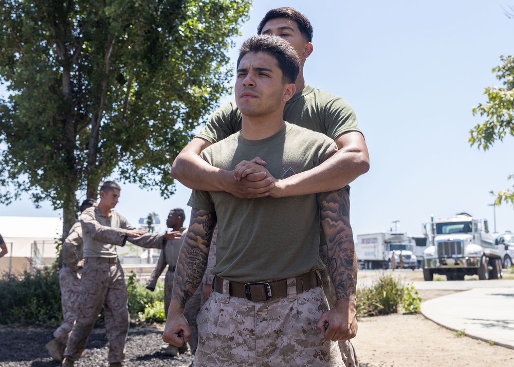 U.S. Marines practice MCMAP techniques