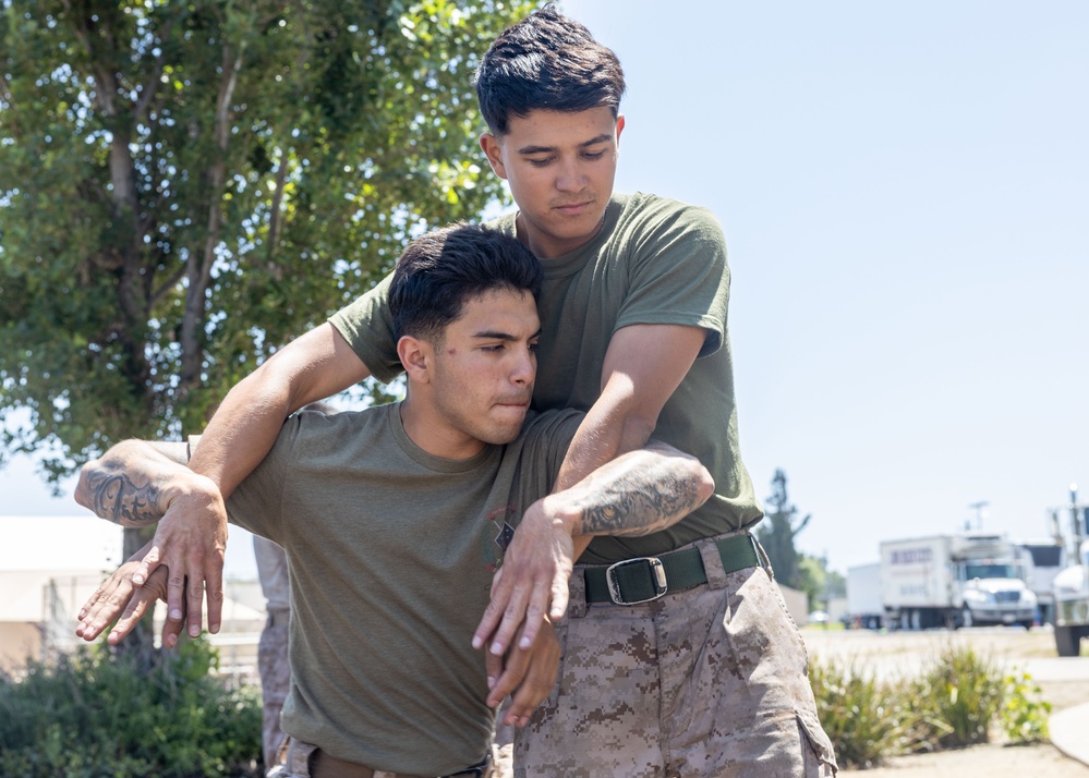 U.S. Marines practice MCMAP techniques