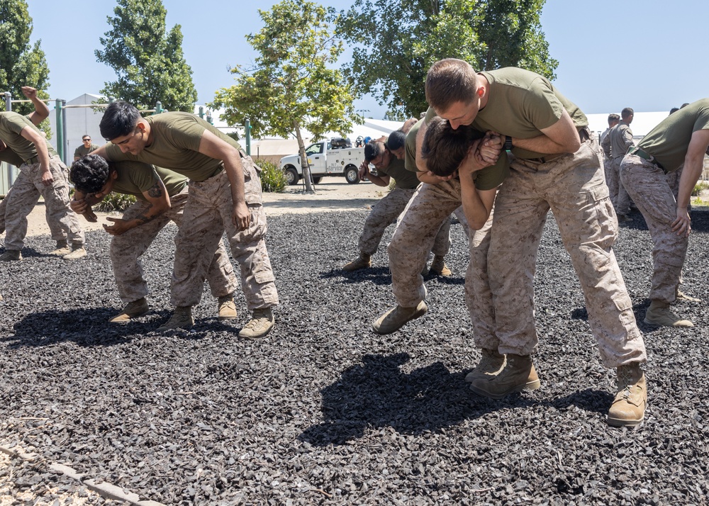 U.S. Marines practice MCMAP techniques