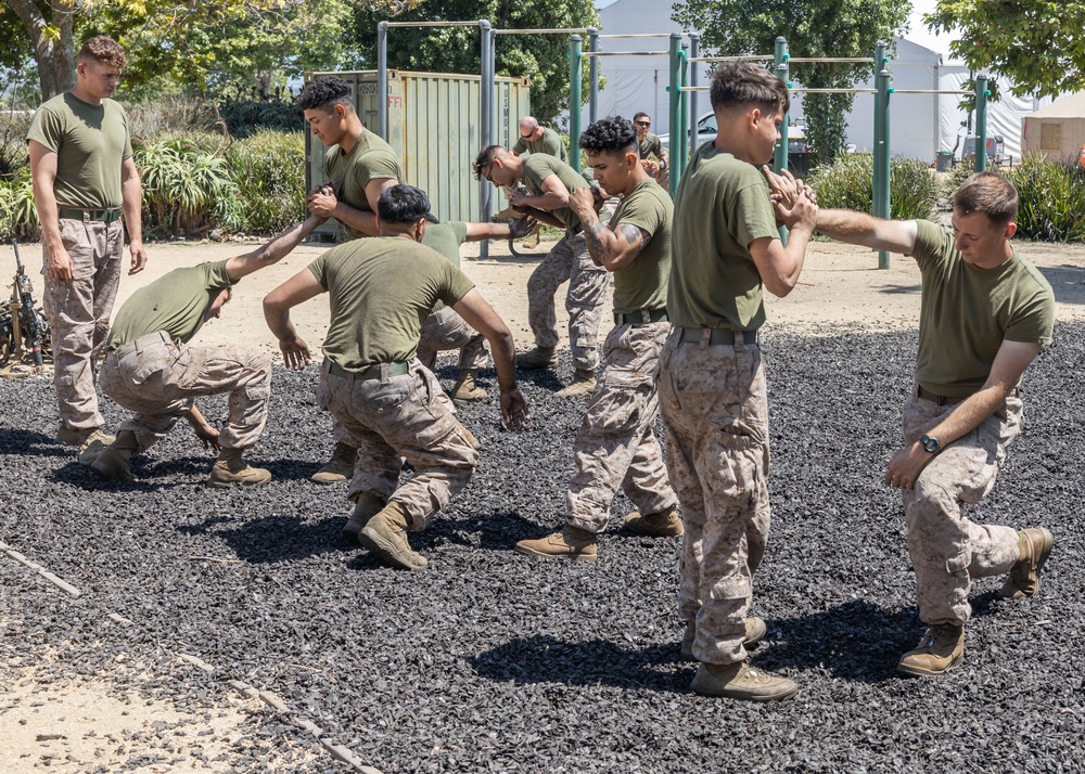 U.S. Marines practice MCMAP techniques