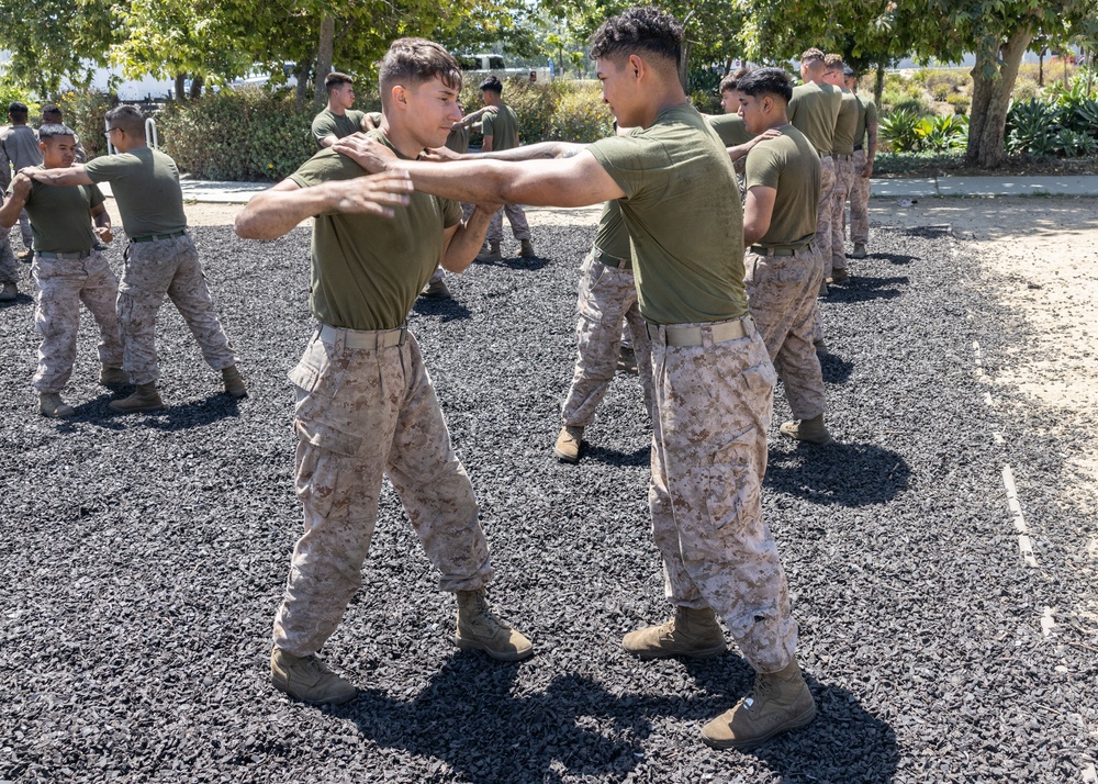 U.S. Marines practice MCMAP techniques