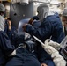 Shoup conducts general quarters drill