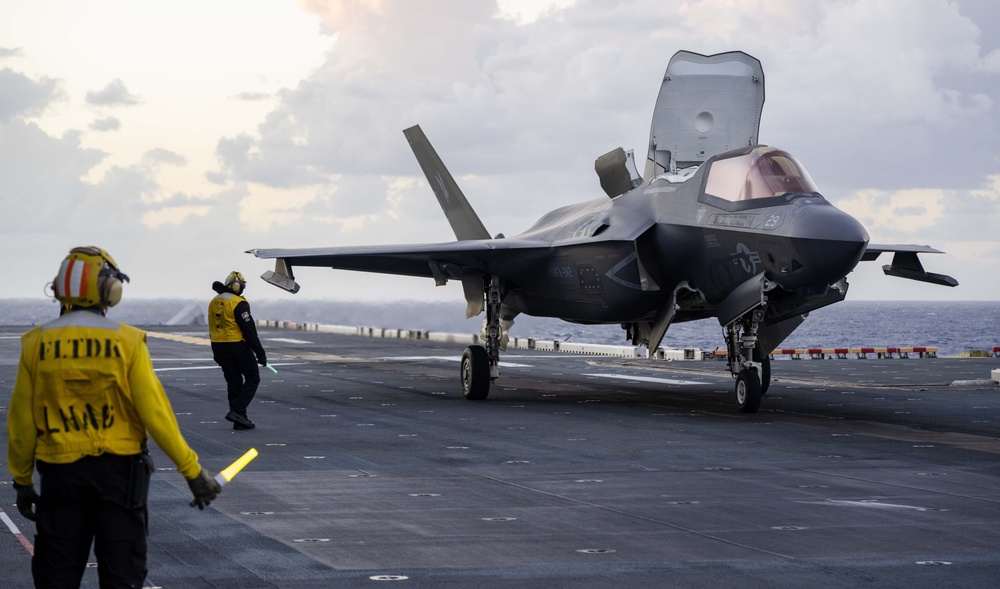 USS America (LHA 6) Conducts Flight Operations