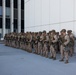 U.S. Marine reenlists at federal building
