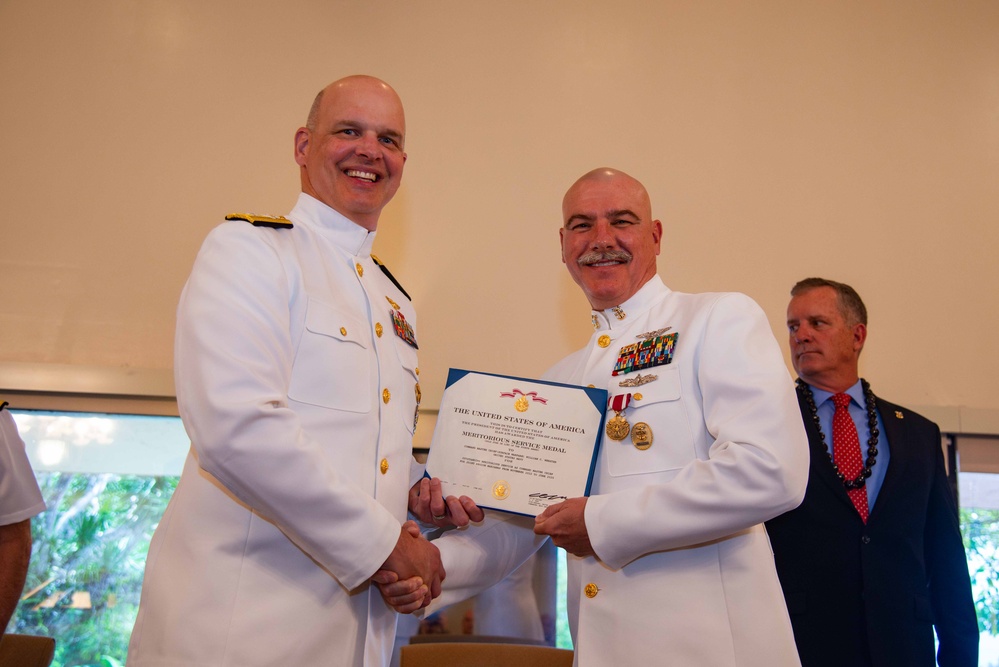 Joint Region Marianas Command Master Chief William Webster retires from the Navy after 33 years of service