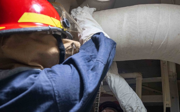 USS America (LHA 6) Conducts Damage Control Training