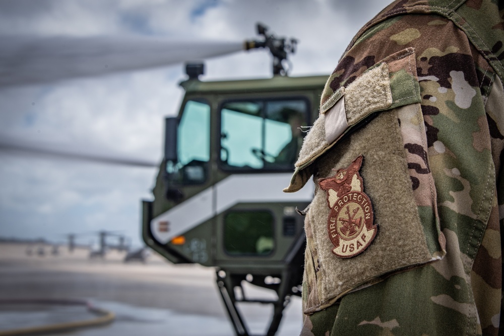 134th CES Turret &amp; Hose Training