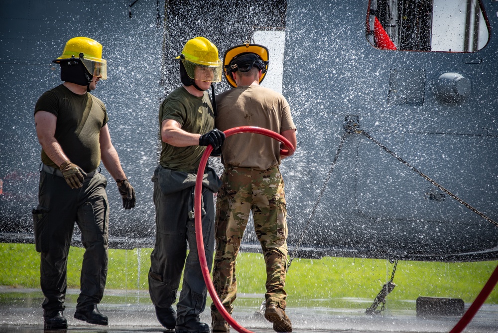 134th CES Turret &amp; Hose Training