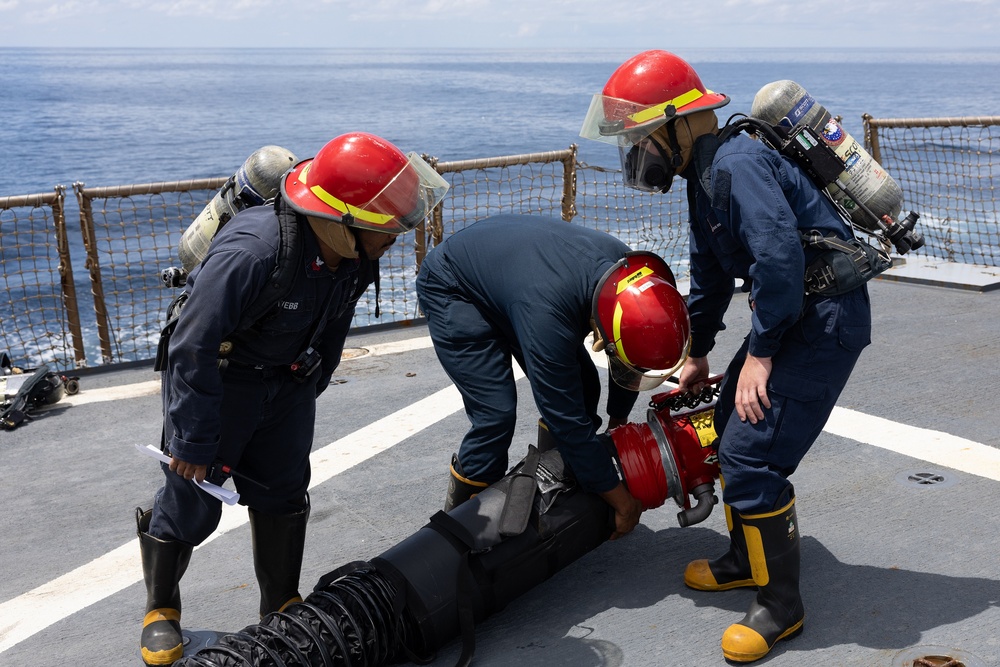 Curtis Wilbur Conduct In-Port Emergency Team Drill