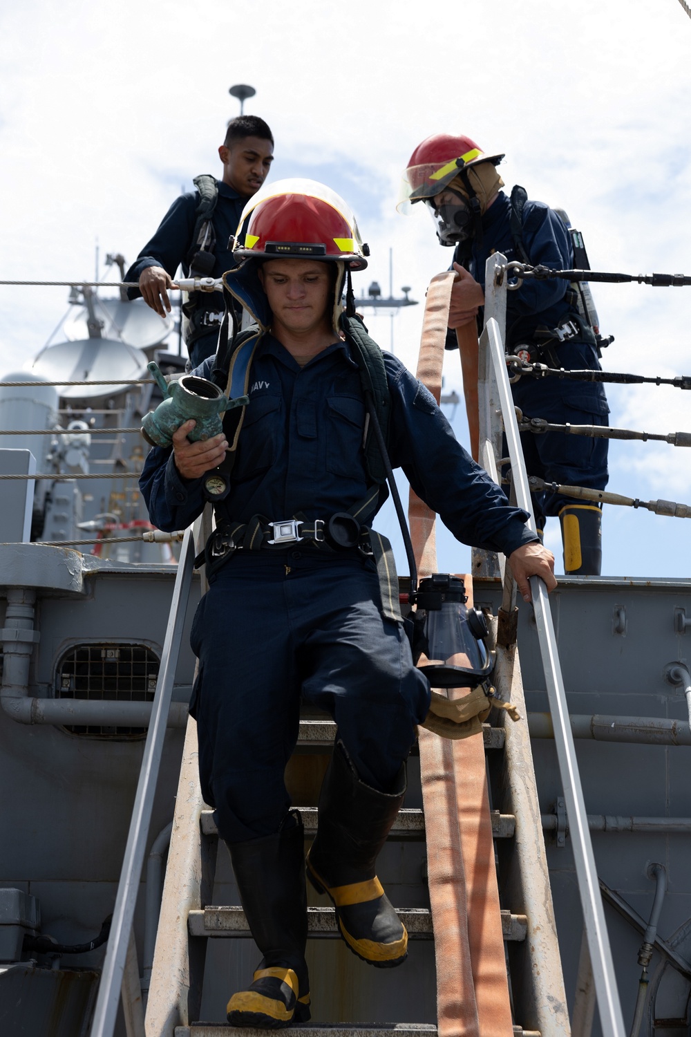 Curtis Wilbur Conduct In-Port Emergency Team Drill