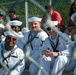 Anchorage Navy Week Enlistment Ceremony at Chinooks Game