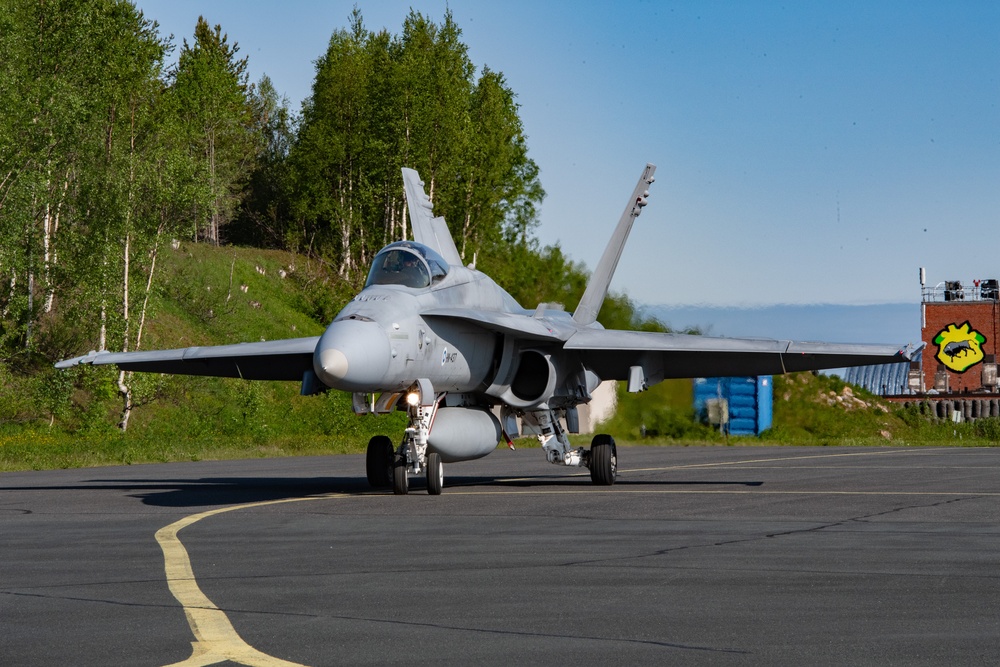 Finnish Air Force F/A-18 Hornet at Atlantic Trident 25