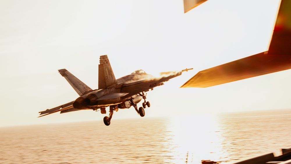George Washington Conducts Flight Operations