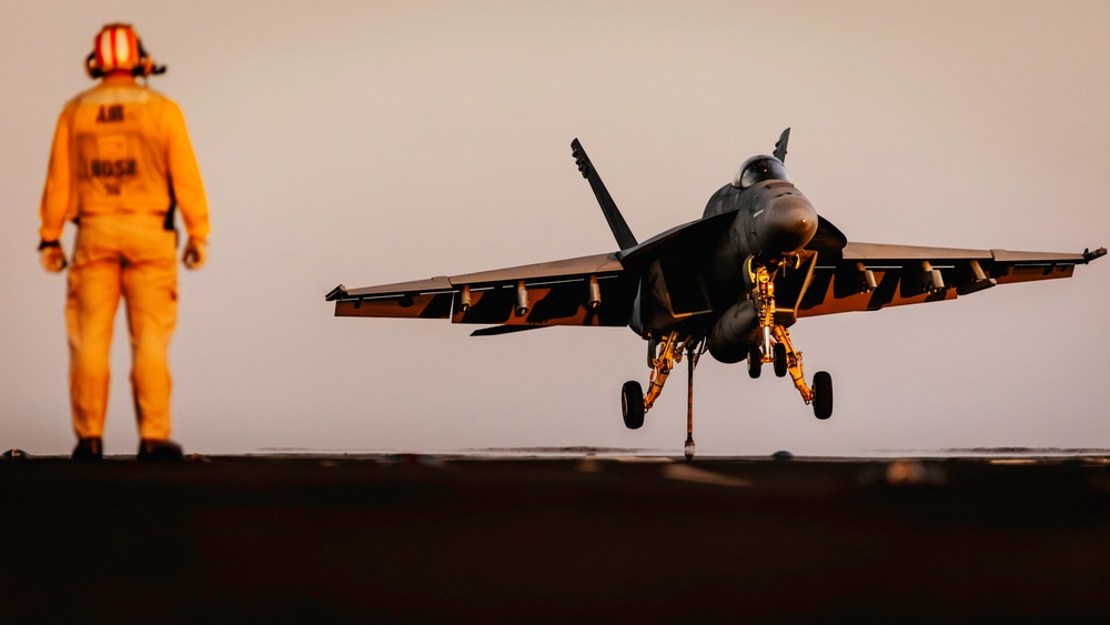 George Washington Conducts Flight Operations