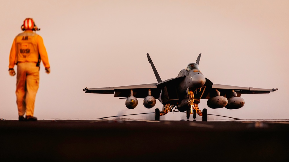 George Washington Conducts Flight Operations