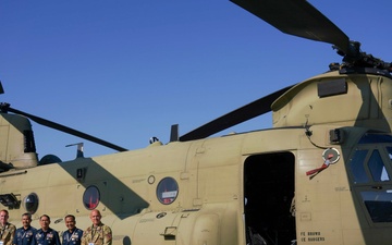 Philippine Air Force delegation Visits CH-47F Chinook helicopter at the Paris Airshow 2025