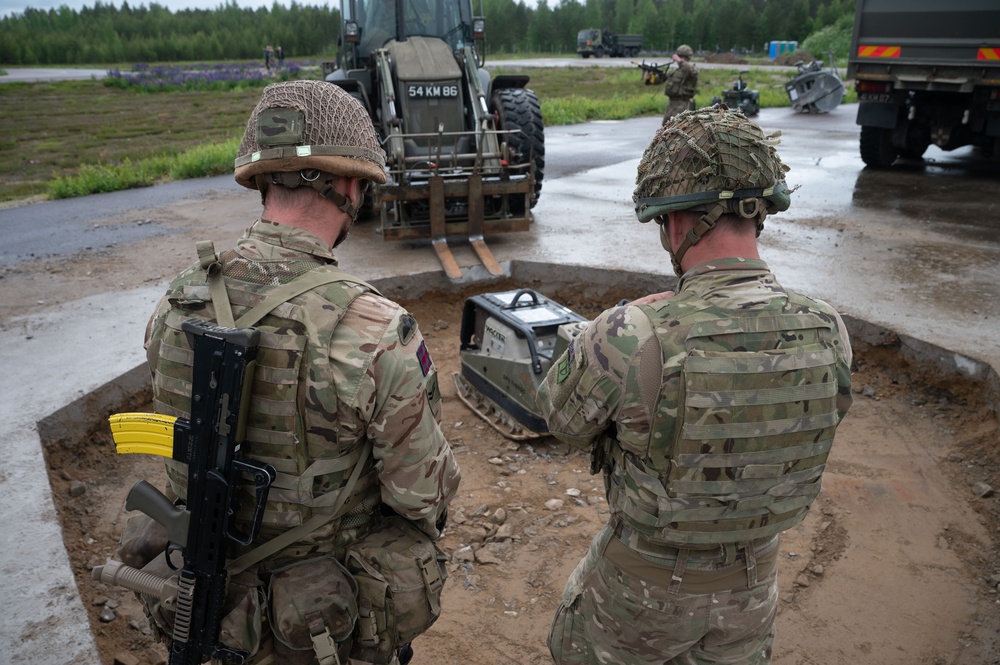 Airfield damage- repaired and ready at Atlantic Trident 25