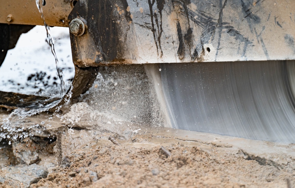 Airfield damage- repaired and ready at Atlantic Trident 25