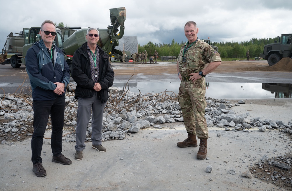 Airfield damage- repaired and ready at Atlantic Trident 25