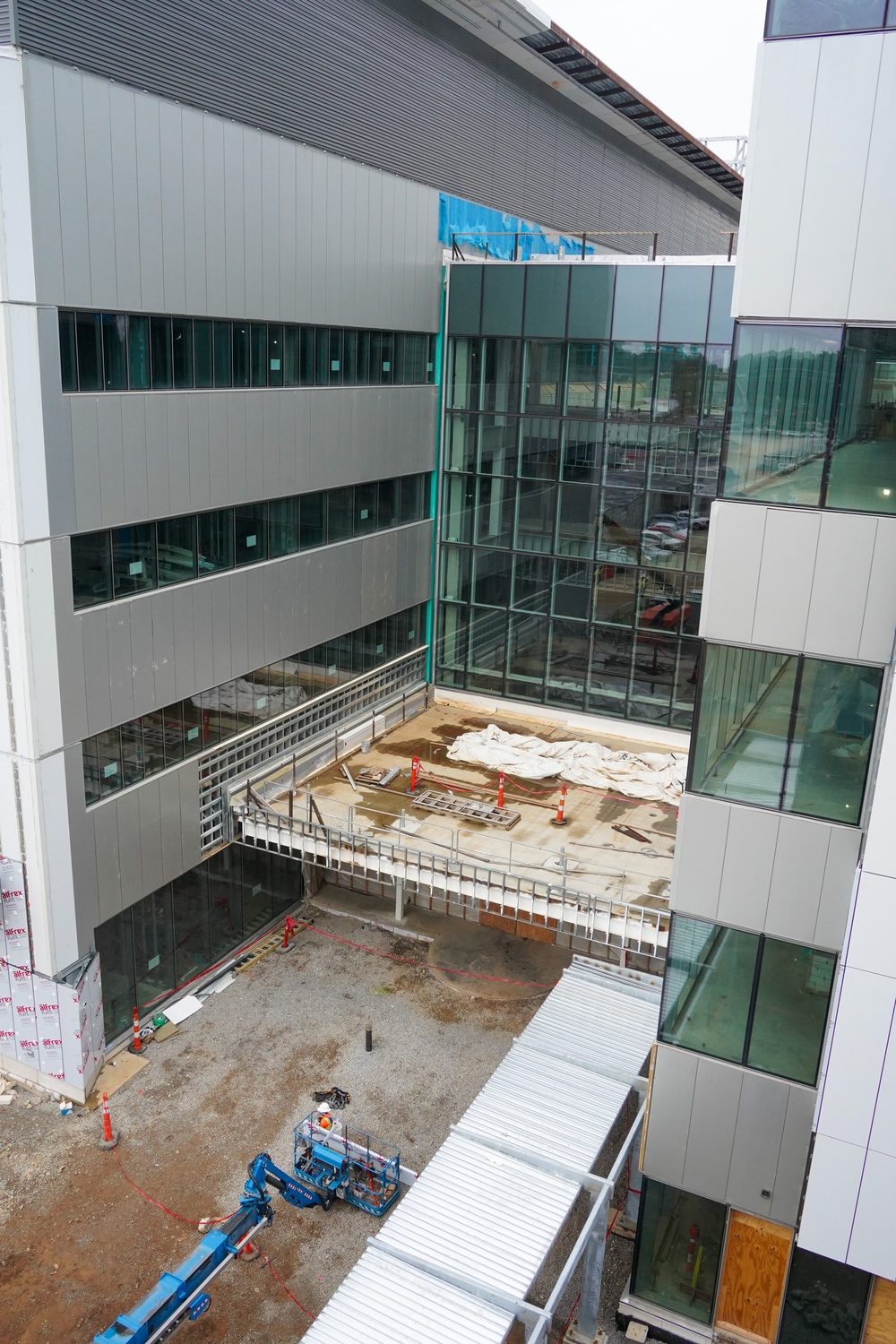 Construction work continues on the site of the Louisville VA Medical Center June 18, 2025