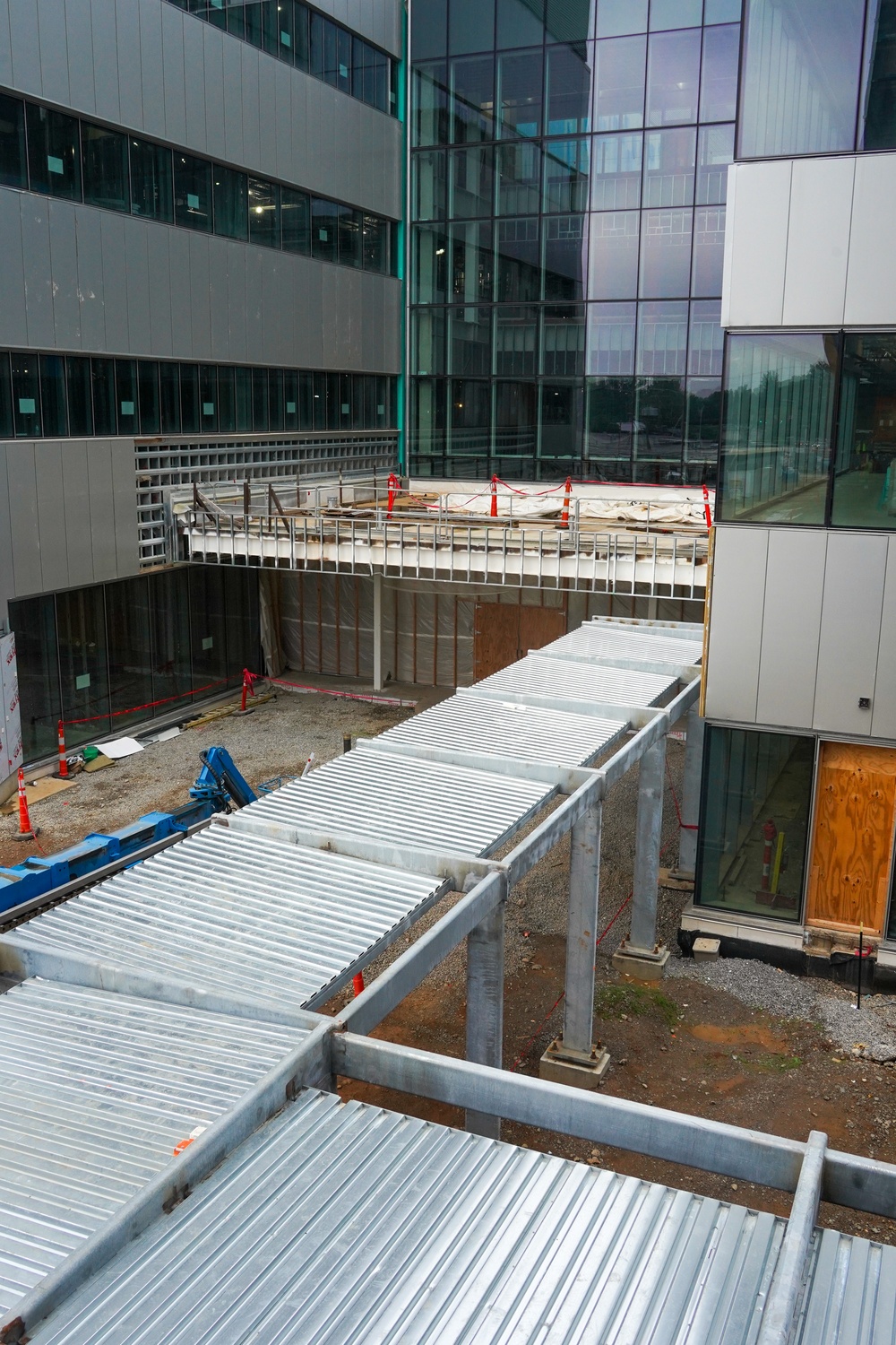 Construction work continues on the site of the Louisville VA Medical Center June 18, 2025